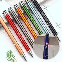 【CW】 5pcs Engraved Ballpoint New Personality GIft FREE With Your Text School Office Supplies