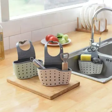 Is That The New Kitchen Sink Faucet Sponge Drain Rack, Toilet Storage Shelf,  Stainless Steel Sink Organizer Rack, Detachable Faucet Hanging Drain Rack,  With Multiple Compartments For Sponges, Brushes, Towels, Cleaning Supplies