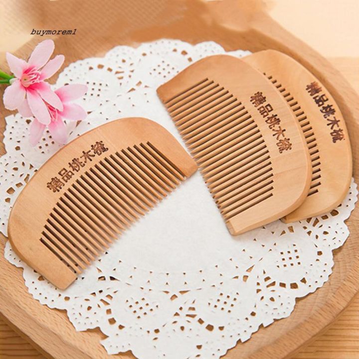 bohair-health-care-natural-peach-wood-comb-close-teeth-anti-static-head-massage