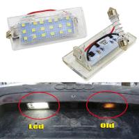 2ชิ้น Led Canbus สีขาวแผ่นเรืองแสงหมายเลขป้ายทะเบียนรถ18 Smd 3528สำหรับ Bmw X5 E53 1999-2003 E83 X3 03-10