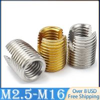 [A Practical]2 10 Pcs M2 M3 M4 M5 M6 M8 M10 M12 M14 Self Tapping ด้ายสกรู Bushing ประเภท Slotted ซ่อม Inset