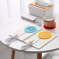 Cute Cartoon Portable USB Heater Heat Insulation Coaster Coffee Cup Warm Milk Heating Mat Non-Slip Mat Silicone Placemat