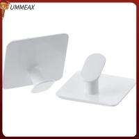 UMMEAX 4 PCS สีขาวขาว ตะขอแขวนผ้าเช็ดตัว เหล็กไร้สนิม ตะขอยูทิลิตี้ กันน้ำกันน้ำได้ ที่แขวนเสื้อคลุม ห้องน้ำห้องครัวห้องครัว