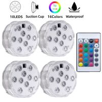 【LZ】▨℡✌  Luzes LED submersíveis multi cor lâmpada subaquática luz do chá IP68 impermeável tigela de vaso festa de casamento decoração de Natal