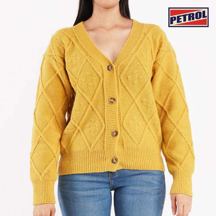 Petrol Basic Jacket for Ladies Regular Fitting Special Fabric Trendy fashion Casual Top Mustard