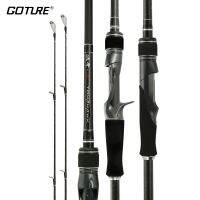 Goture MH + H ปลายคู่เบ็ดตกปลา30T คาร์บอนไฟเบอร์ Joran Cetak Penggulung 1.83M-2.4M คันเบ็ดตกปลาสำหรับน้ำเค็มน้ำจืด7-45G