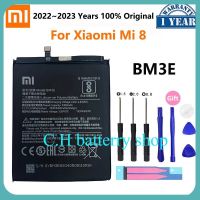 100% Original Xiao Mi โทรศัพท์แบตเตอรี่ BM3E สำหรับ Xiaomi Xiaomi8 Mi 8 Mi8 M8 3400MAh คุณภาพสูง Batterie bateria + เครื่องมือฟรี