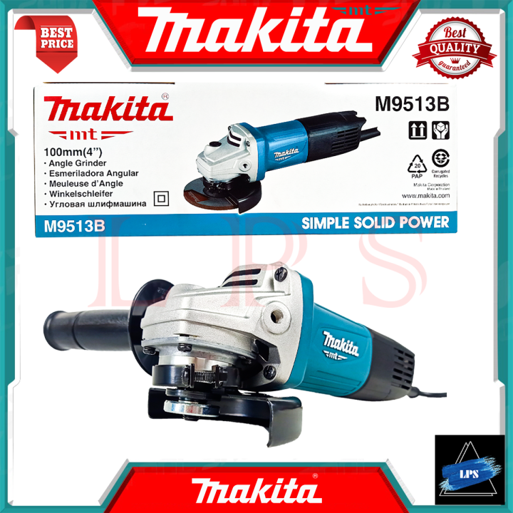 makita-angle-grinder-เครื่องเจียรไฟฟ้า-4-นิ้ว-850w-รุ่น-m9513b-สวิตช์ท้าย-การันตี