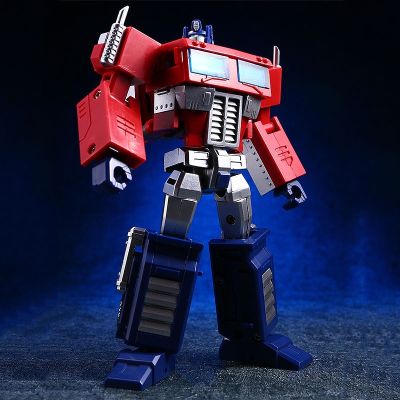 ❒ Transformers Optimus Prime รถของเล่นประกอบหุ่นยนต์ Grimlock Sideswipe Shockwave รุ่น Transformers toy