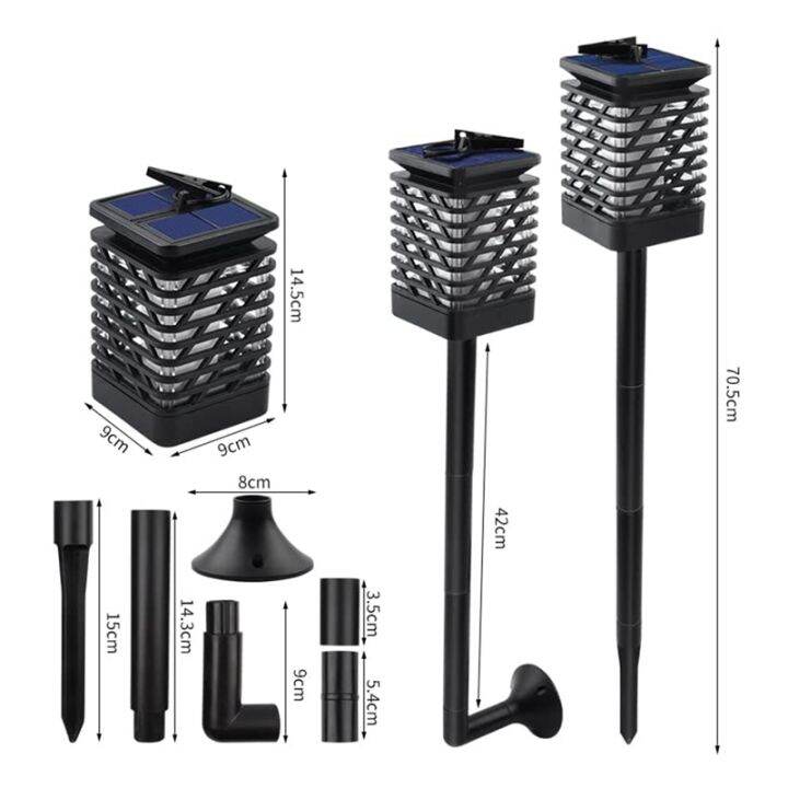 outdoor-solar-lanterns-led-waterproof-garden-lamp-flickering-flame-decorative-garden-lights-with-wall-mount-amp-ground-spike