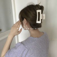 【cw】 Large 11.5cm Korean Texture Paint Elegant Hair Clip Simple Fashionable Hair Accessories !