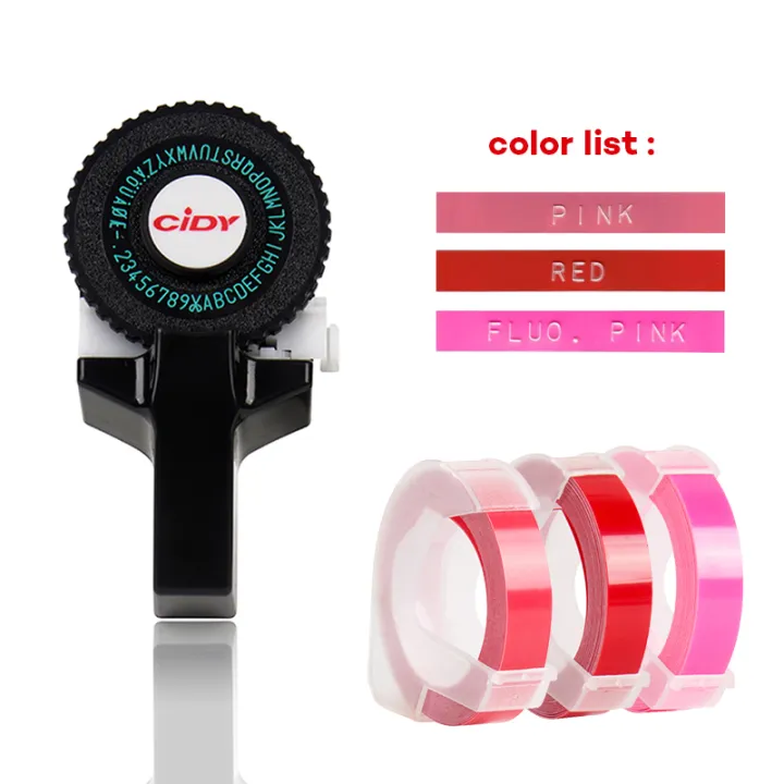 Super label Mini Portable Black Printer DIY Handhold Typewriter Label