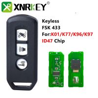 XNRKEY 3B ID47กุญแจรีโมทรถยนต์433Mhz สำหรับ Honda K35V3 ADV SH 150 Forza 300 125 PCX150รถจักรยานยนต์สกู๊ตเตอร์ K01 K77 K97 K96