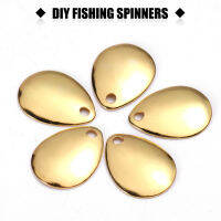 50Pcs Fishing Spinner Blades สำหรับ Spinnerbait Fishing Attractor Spinner เหยื่อหนาทำอุปกรณ์ DIY อุปกรณ์ตกปลา