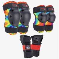 TRIPLE 8 SAVER SERIES 3-PACK TIE DYE ชุดอุปกรณ์ป้องกัน safety สนับมือ เข่า ศอก surf skate