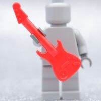 ????????? -  Red Guitar Electric - LEGO เลโก้ มินิฟิกเกอร์ ตัวต่อ ของเล่น ACCESSORIES