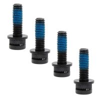 4Pcs M6x18mm Bicycle Hydraulic Disc Brake Screw Carbon Steel Mountain Bike Oil Brake Caliper Fixing Screw Bolt Bike Accessories Chrome Trim Accessorie