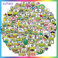 Xuhaiy สติกเกอร์สเก็ตบอร์ดรถยนต์ลายกบตาโตกราฟฟิตีกันน้ำ100ชิ้น