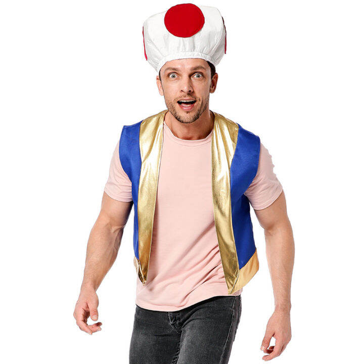 YG Halloween Game Character Cosplay Costume Mushroom Kingdom Red Dot