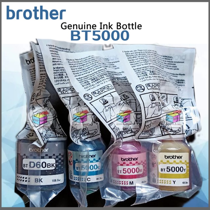 Brother Btd60bk Bt5000 Bt6000 Genuine Ink Bottle Bt6000bk Btd60 Lazada Ph