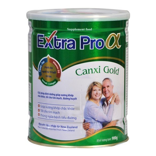 Sữa extra pro canxi gold 900gr - giải pháp giúp xương khớp chắc khoẻ - ảnh sản phẩm 1