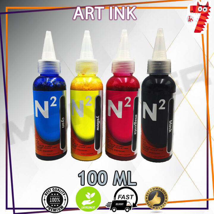 Premium Art Pigment Ink for Epson L120,310,360,800,805,1300,1800 (C,Y,M,BK) 4 colour set Lazada