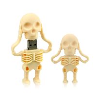 High quality USB Flash Drive 128GB 256GB USB Stick Halloween gift Skeleton Man Pen Drive 4 8 16 32 64GB Flash Memory Stick