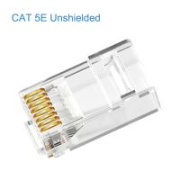 Aucas Crimp Rj45 Crimper Cat6เครือข่าย Cat7 Lan 50u ทอง8p8c Utp หัวหัวเชื่อมปลั๊กอุปกรณ์เครื่องมือหญิงแจ็คทอง