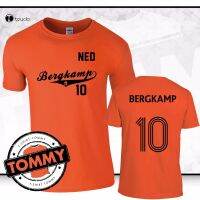 Dennis Bergkamp #10 Holland T-Shirt, Netherlands Bergkamp, Legend Tshirt S-4XL-5XL-6XL