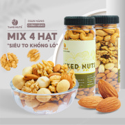 Hạt dinh dưỡng mix 3 loại hạt TANU NUTS Hũ 350g granola siêu hạt mix ngũ