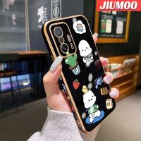 เคส JIUMOO สำหรับ Xiaomi MI 12T Pro 11T Pro,เคสโทรศัพท์ซิลิโคนกันกระแทกลายขอบสี่เหลี่ยมเคสป้องกันเลนส์กล้องคลุมทั้งหมด