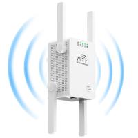 5Ghz ไร้สาย WiFi Repeater 1200Mbps เราเตอร์ Wifi บูสเตอร์ 2.4G Wifi ขยายระยะไกล 5G Wi-Fi เครื่องขยายสัญญาณทวน WiFi เร้าเตอร์ไวไฟความถี่คู่ 2.4G 5.0G