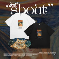 Inflasi เสื้อยืดลายแมวกราฟิกตลกๆสำหรับทุกเพศเสื้อยืดฮิปฮอปผ้าฝ้าย100ฤดูร้อน