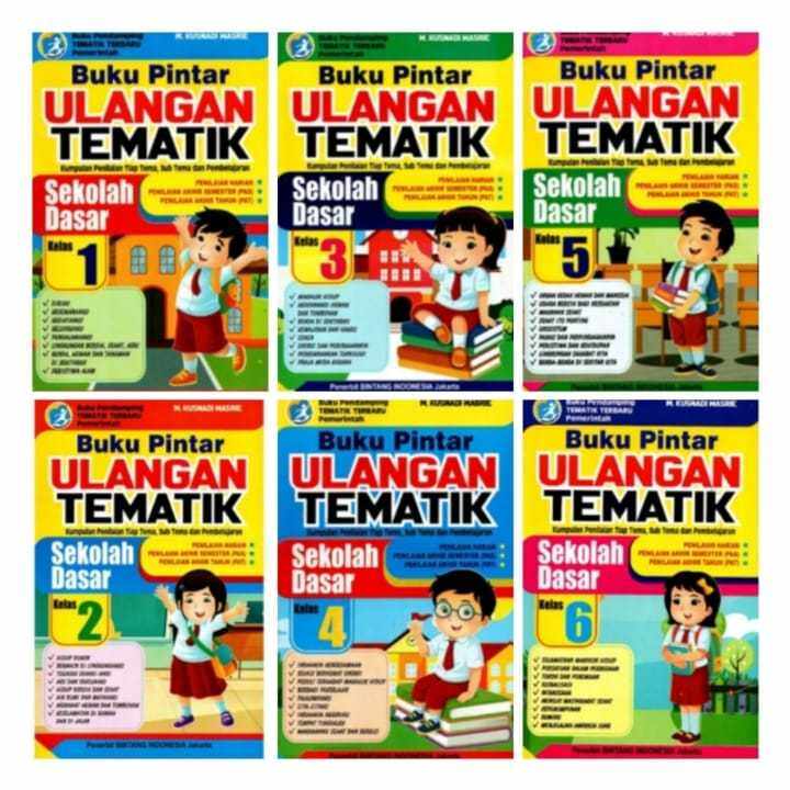 Buku Ulangan Tematik Kelas 1 2 3 4 5 6 Edisi Terbaru buku latihan soal ...