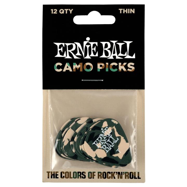 ernie-ball-ปิ๊กกีต้าร์ลายทหาร-46-mm-รุ่น-p-09221-แพ็คละ-12-อัน