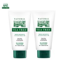 Tea Tree ที ทรี โฟมล้างหน้า ออยล์ คอนโทรล เฟเชียลโฟม 4.8 ออนซ์ 2 หลอด Facial Foam Oil Control ลดสิว คุมมัน