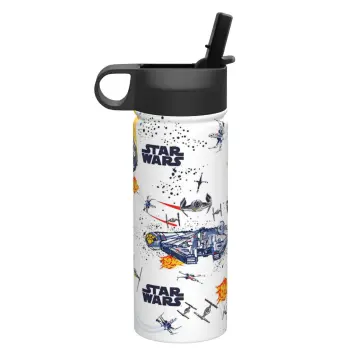 Simple Modern Star Wars Water Bottle, Reusable Cup with Straw Lid Insulated  Stainless Steel Thermos Tumbler 