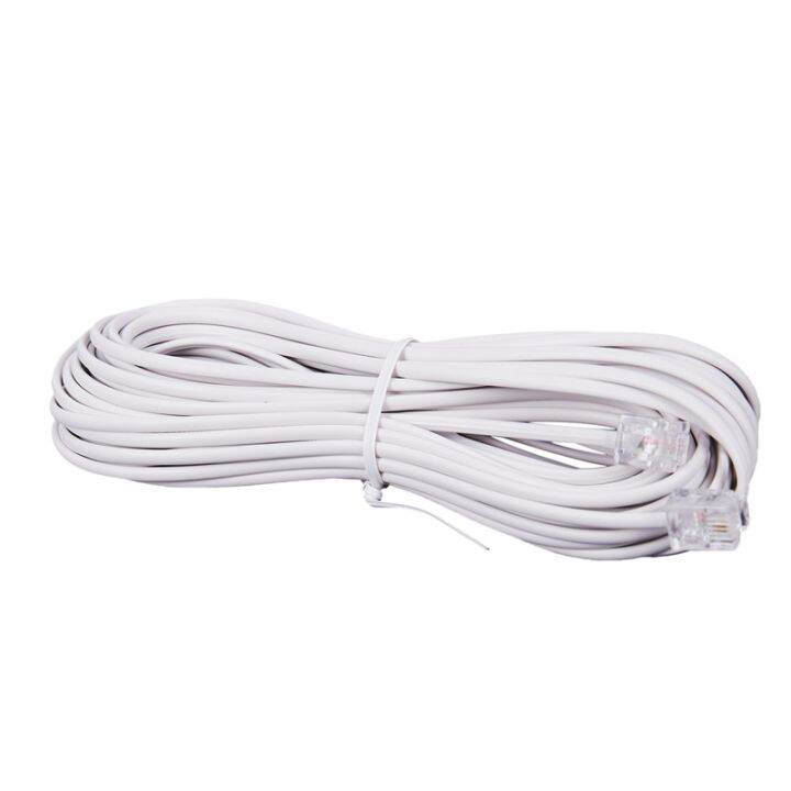 1pcs 10m RJ11 Telephone Connector Extension Cable White Lazada PH