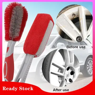 Auto Wheel Detailing Brush Bendable Wheel Woolies Car Cleaning Tools for  Car Rim Tire Washing Easily Clean Hard-To-Reach Areas