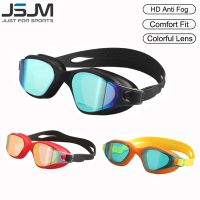 JSJM New Swimming Goggles Adults Anti-fog UV Protection Lens Men Women Professional Silicone Adjustable Swimming Glasses Unisex Goggles