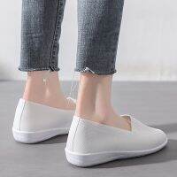 ashion Flat Mesh Breathable Shoes Casual Comfortable Non-slip Shoe