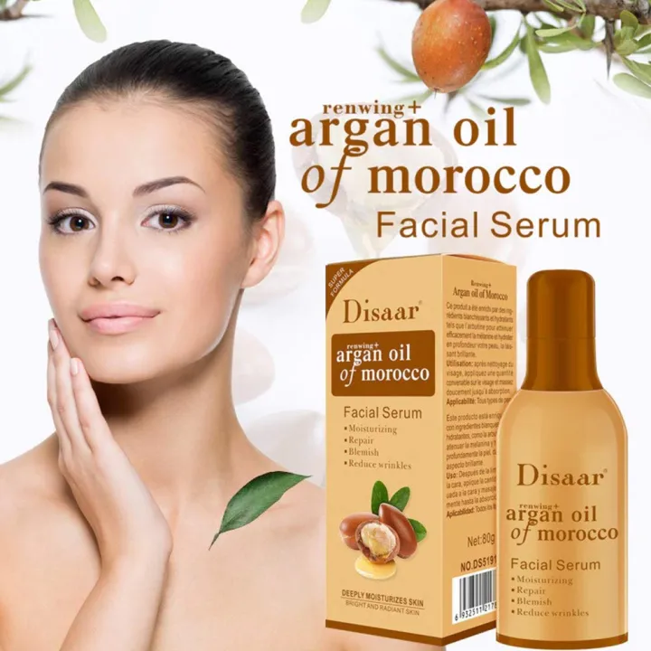 Disaar Morocco Argan Oil Facial Serum For Moisturizing, Repair, Blemish ...