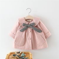 Baby Coats Newborn Baby Girl Clothes Autumn Winter Plaid Bow Coat Infant Clothes For Children Outwear Baby Girls Clothing