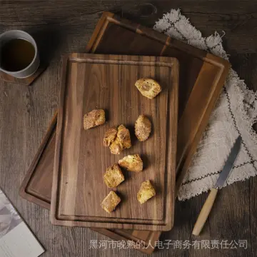 black walnut chopping board bread board wooden cutting Sushi Tray Fruit  board Tools fruit Kitchen Bread Hangable P H0P8