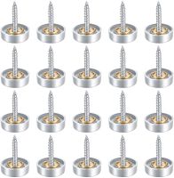 20 Pcs Stainless Stand Off Bolts Mount Standoffs Sign Advertisement Fixings 16mm Decorative Mirror Screw Cap Nails Screw Covers