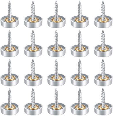 20 Pcs Stainless Stand Off Bolts Mount Standoffs Sign Advertisement Fixings 16mm Decorative Mirror Screw Cap Nails Screw Covers