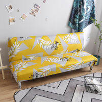 All-wraped Folding Sofa Bed Cover Soft Skin-friendly Stretch Couch Towel Sofa without Armrest