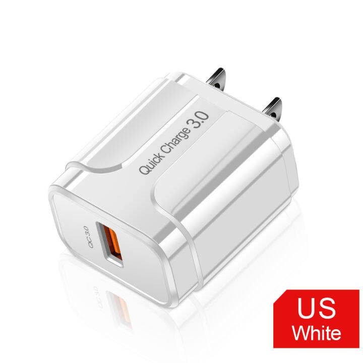 18w-usb-charger-fast-charging-5v-3a-สำหรับ-12-11-pro-max-samsung-xiaomi-แท็บเล็ตด่วนชาร์จ3-0เครื่องชาร์จศัพท์มือถือ