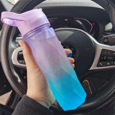 【CW】 Sport Drinking Plastic Kettle Leakproof 600ml Cup Bottle With Outdoor Mug