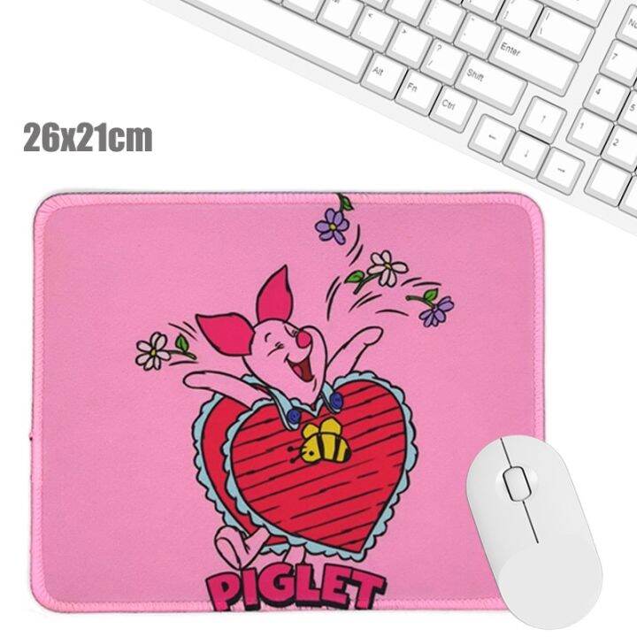 a-lovable-winnie-bearpigpad-desk-pad-laptopmat-forhome-pckeyboard-cutepad-แผ่นรองเม้าส์ยาง